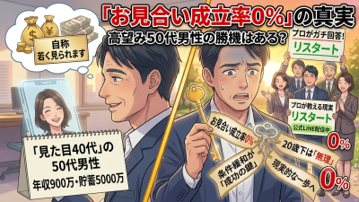 【婚活リアル】50代男性が20歳下の容姿端麗女性を狙うとどうなる？